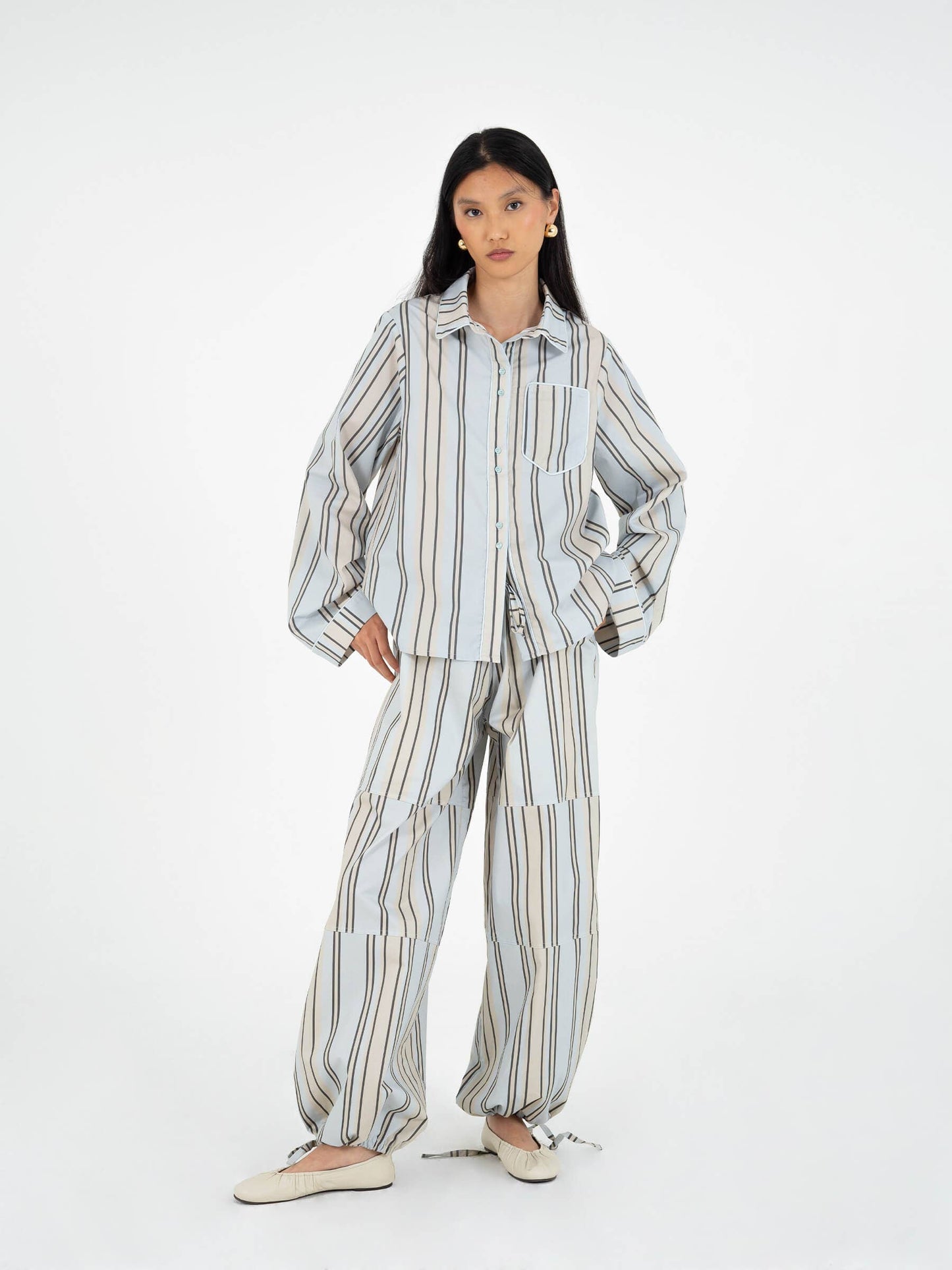 FOMO striped shirt: M