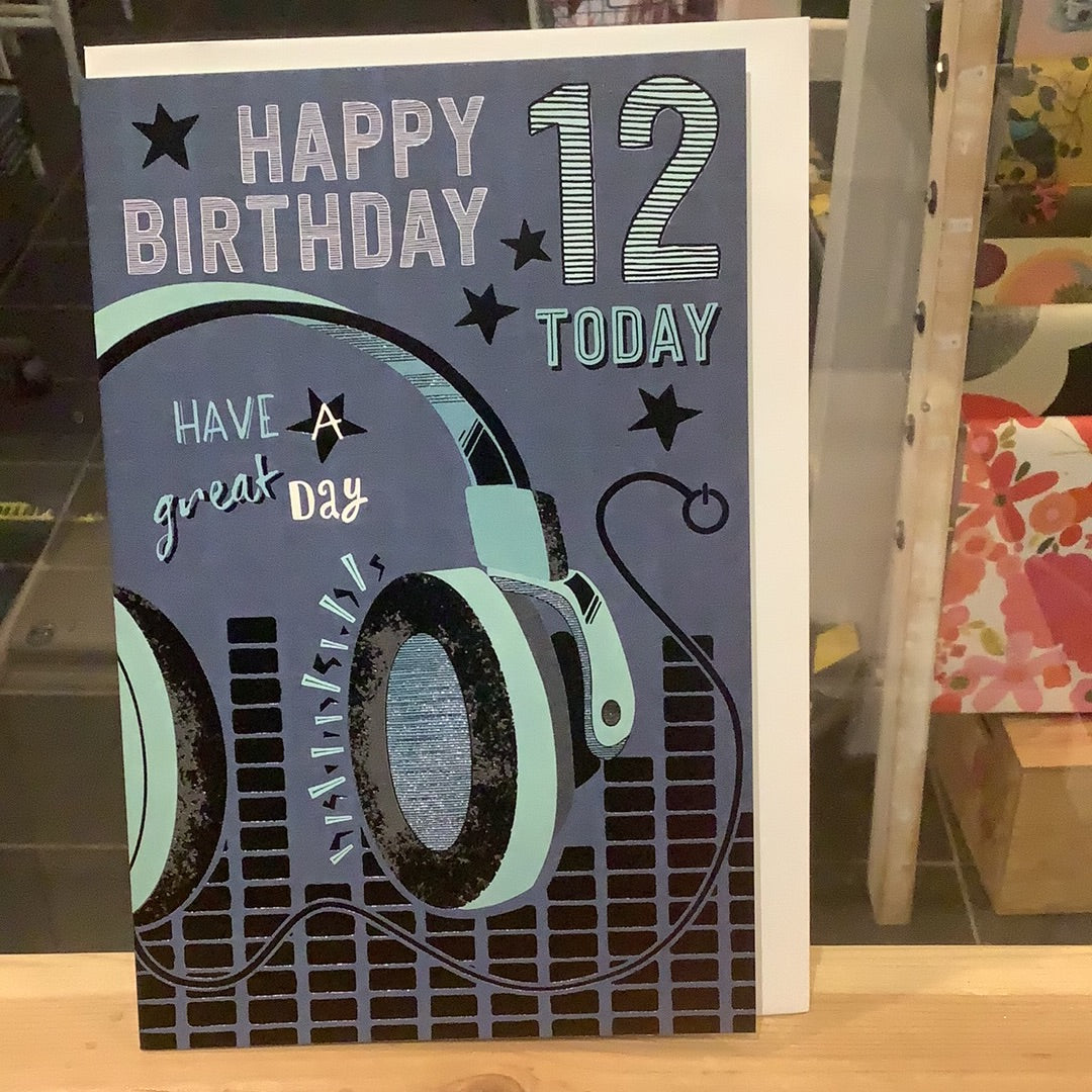 Age 12 12th Birthday Headphones