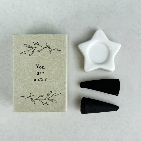 Matchbox incense cone-Star