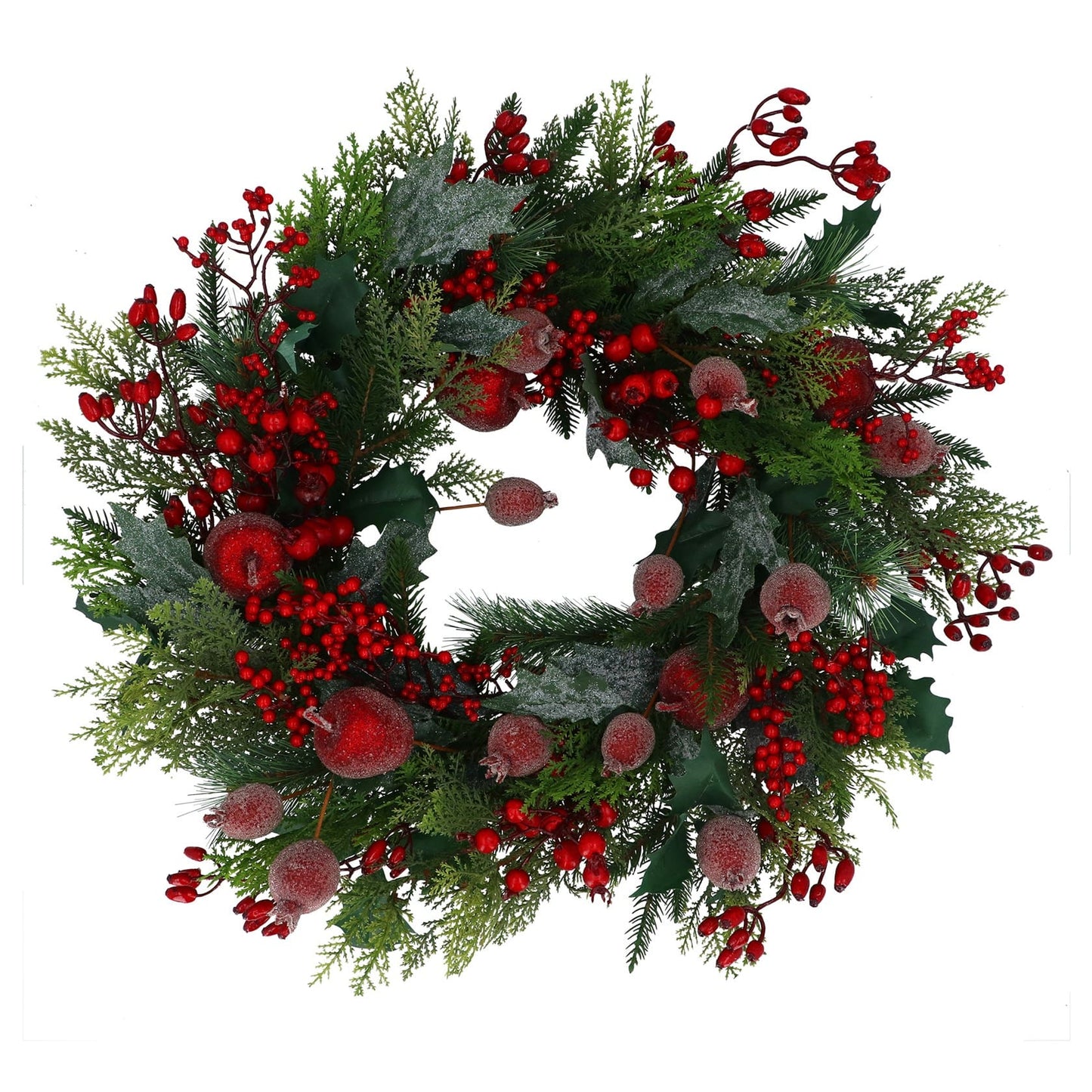 Rosehip and Cone Wreath