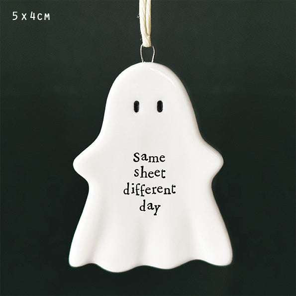 Hanging ghost plaque - Same sheet different day