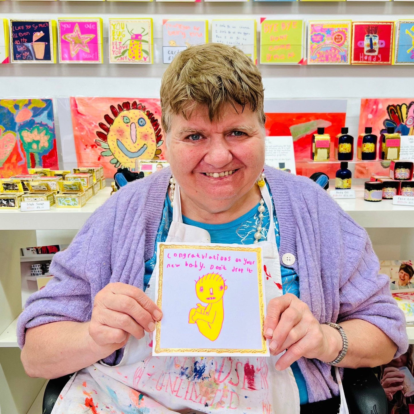 Congratulations On Your New Baby Don't Drop it, New Baby Card