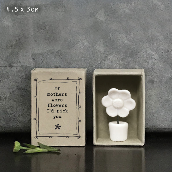 Matchbox-Mothers were flowers