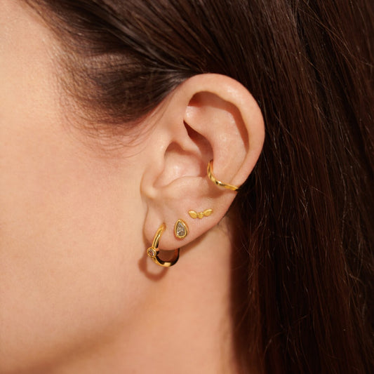 Stacks of Style Gold Organic Shaped Earring Set