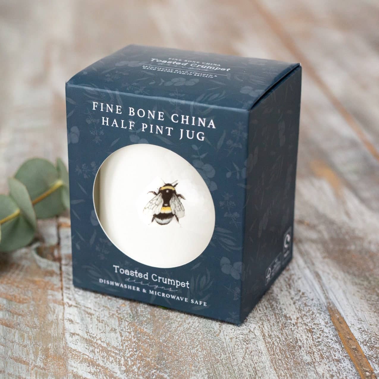 Bee Fine Bone China Half Pint Jug in Gift Box
