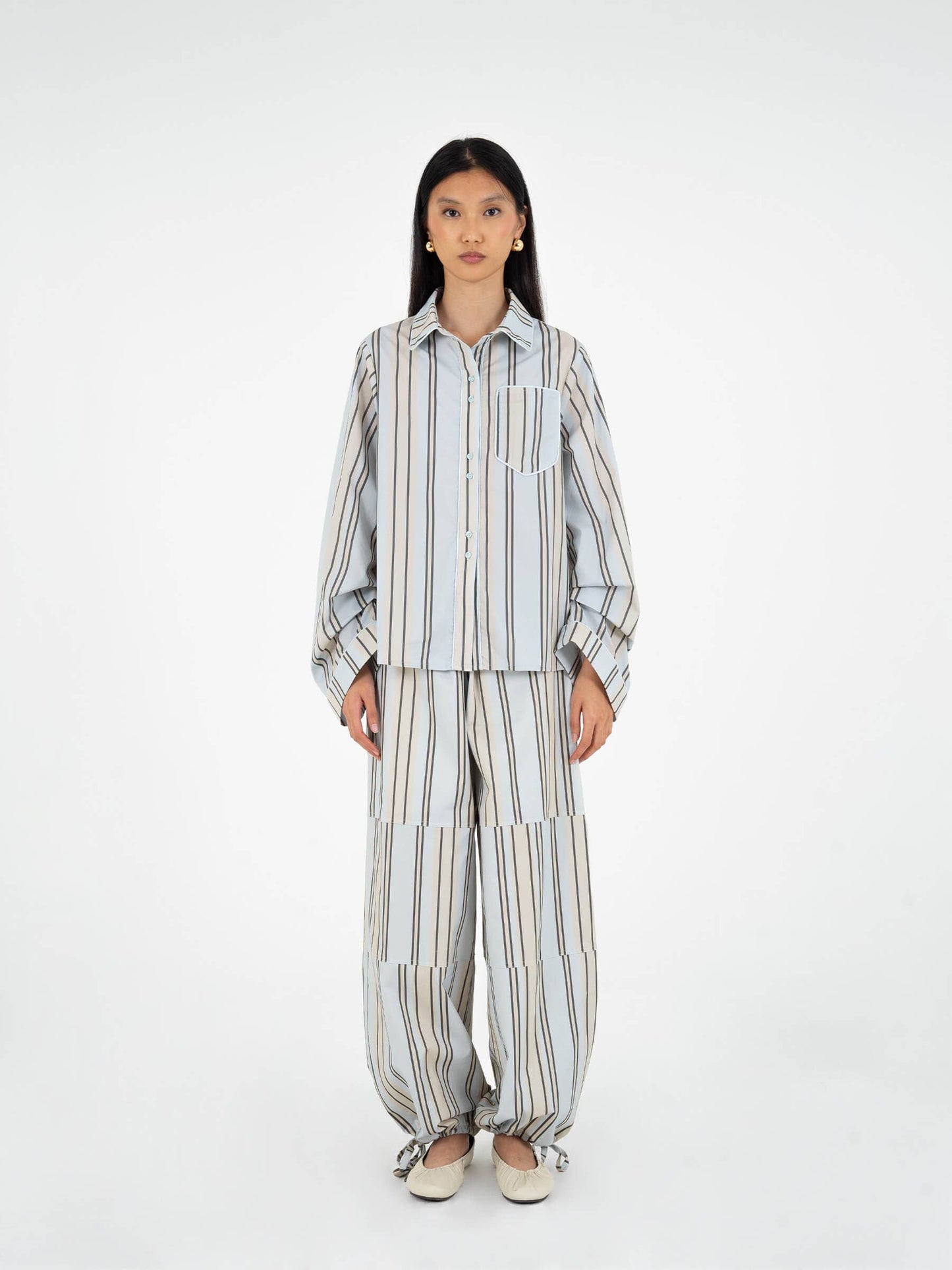 FOMO striped shirt: M
