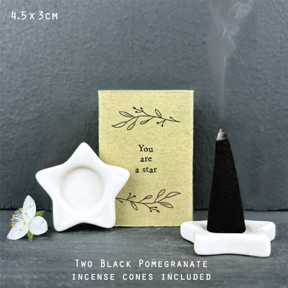 Matchbox incense cone-Star