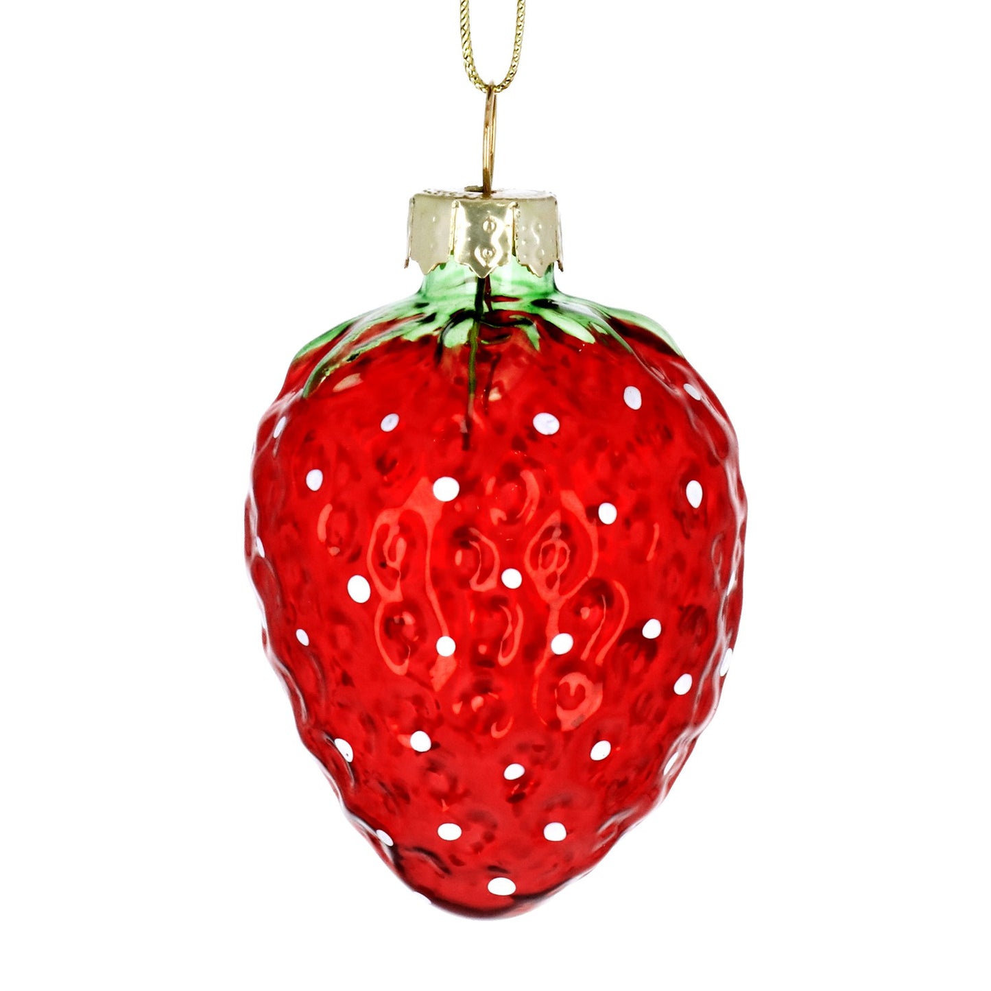 Red Glass Strawberry Dec