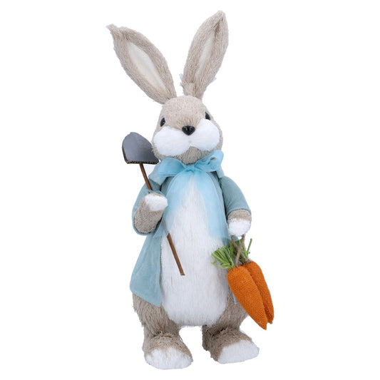 Bristle Bunny w Spade/Carrot Orn