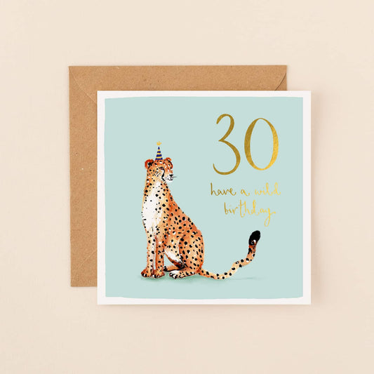 Age 30 Happy Birthday Cheetah