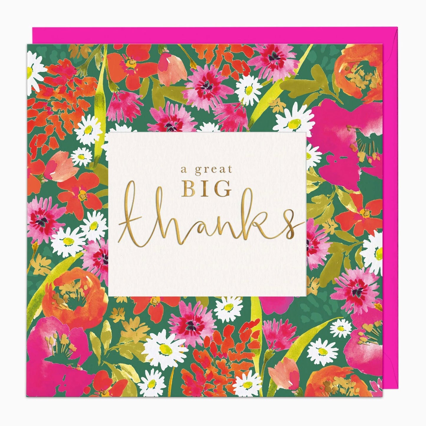 Zesty Floral Thank You Card