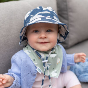 Whales Sun Hat - 1 - 3 years