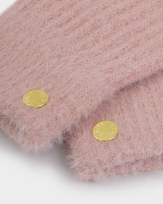 GIFT BOXED WINTER WISHES FLUFFY GLOVES PINK