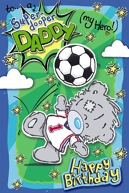 Birthday Daddy Dinky Bear Football