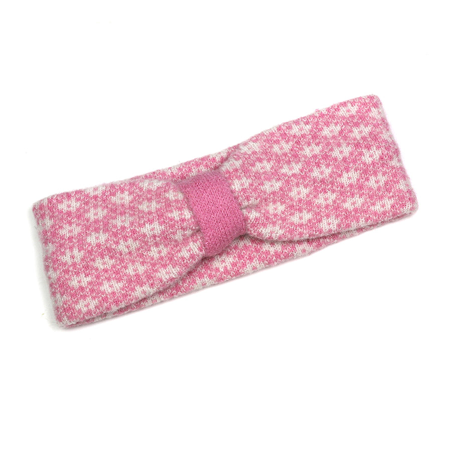Recycled Blend Pink and White Scandi Flower Snood
