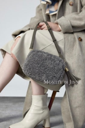 Faux Sheep Bag Grey