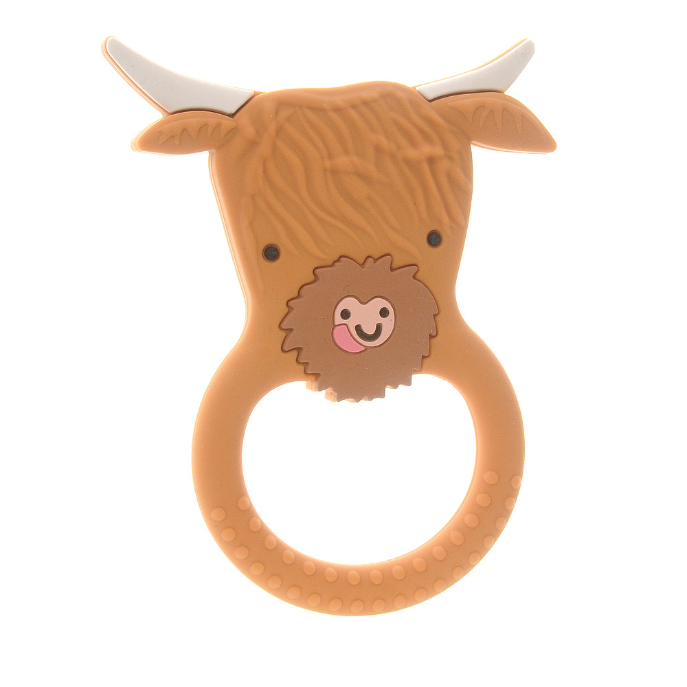 Silicone Highland Cow Teether
