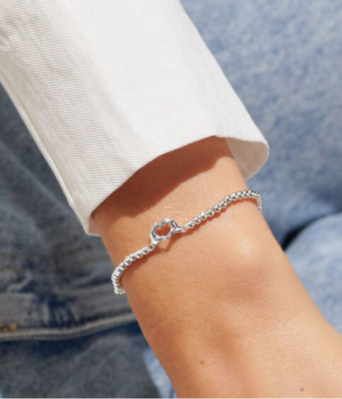 A LITTLE FRIENDSHIP LAUGHTER HAPPINESS silver Bracelet