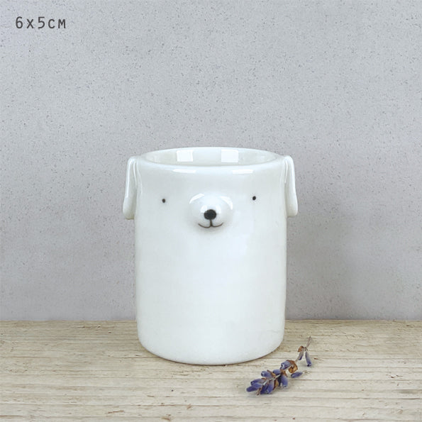 Round Animal Pot - Dog