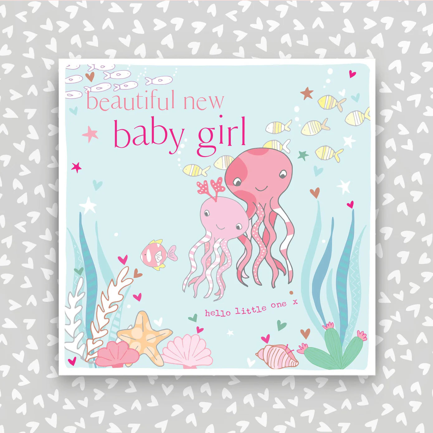 Beautiful New Baby Girl greeting card