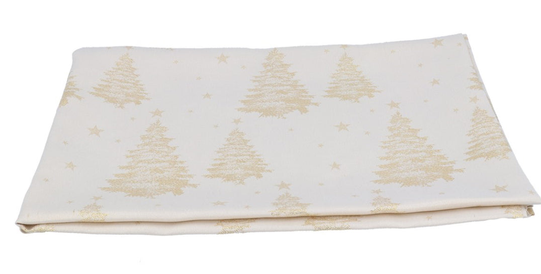 Fabric Table Cloth gold thread