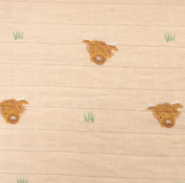 Highland Cow Muslin