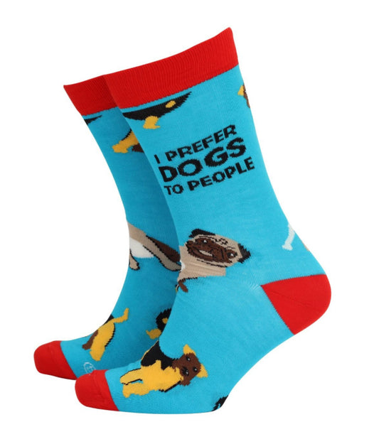 I Prefer Dogs Socks M