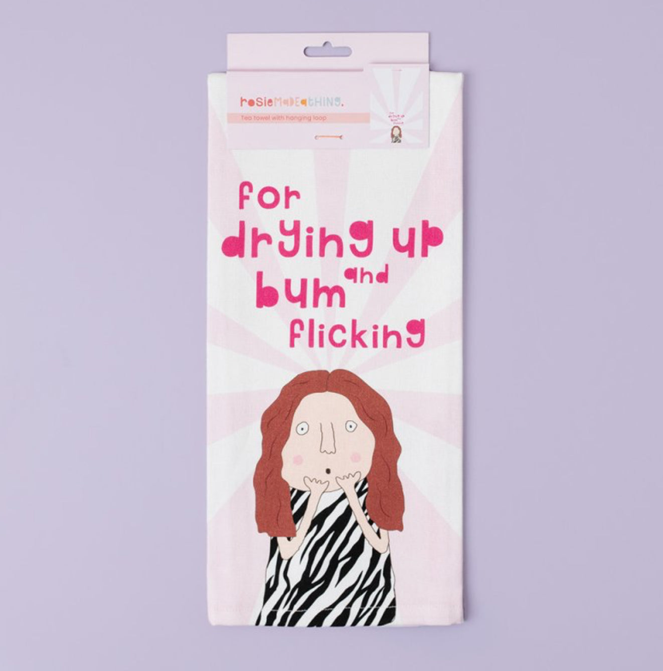 BUM FLICKING TEA TOWEL