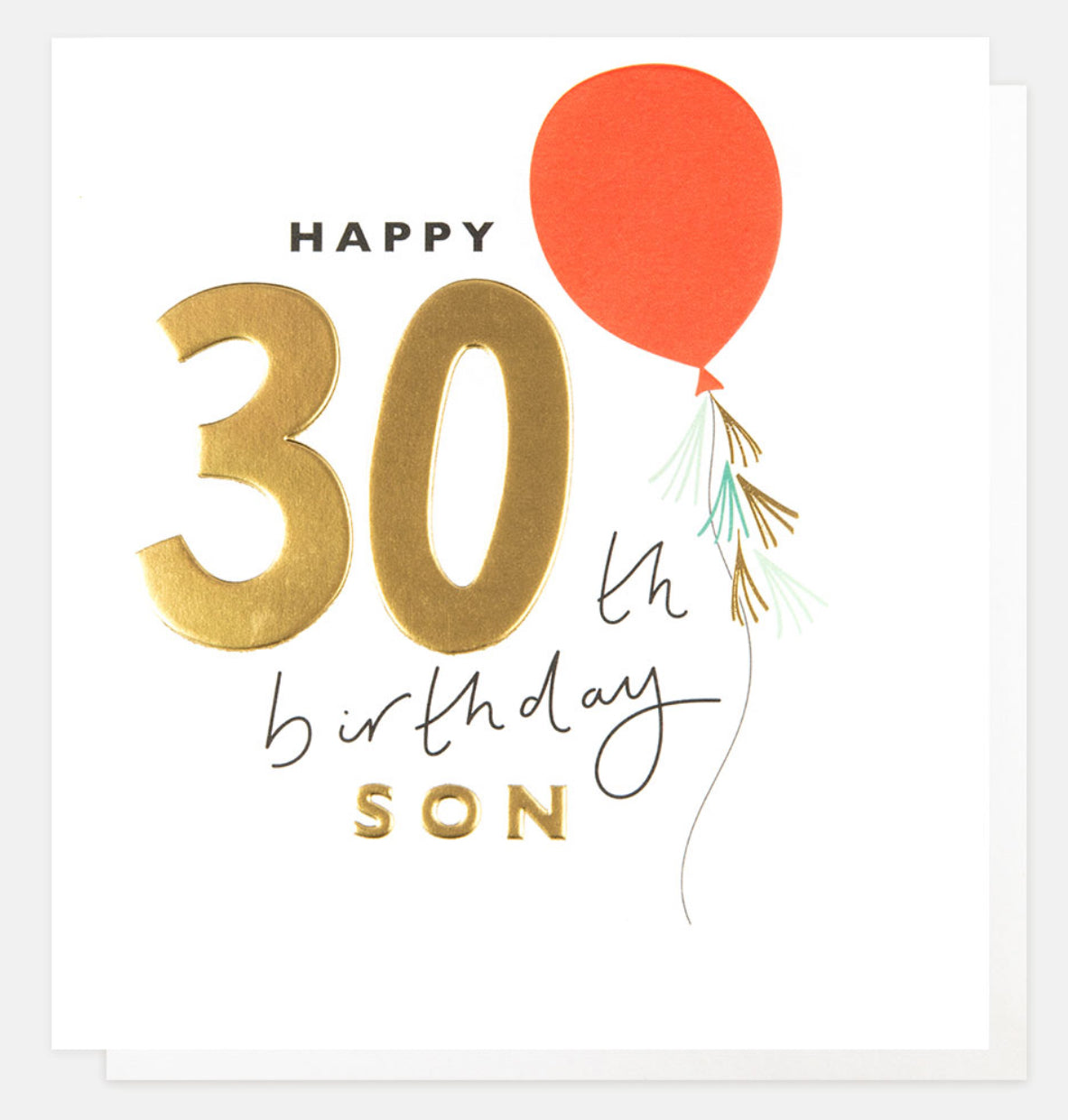 Age 30 Happy 30th Birthday Son Balloon