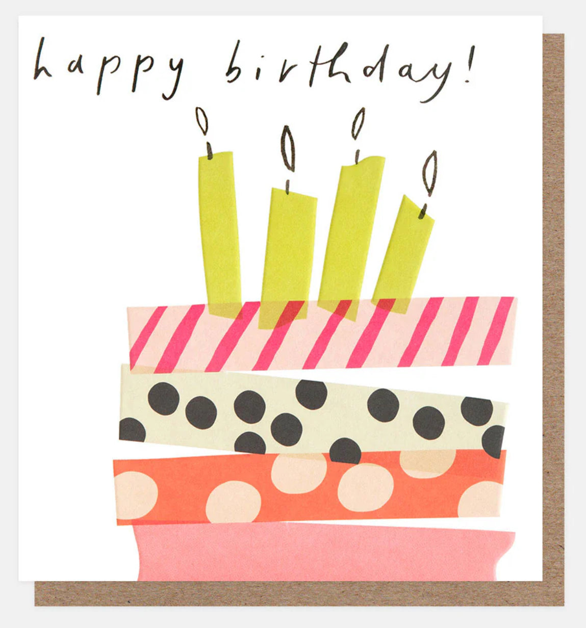 Happy birthday tape cake