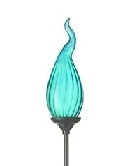 Blue Glass Flame SOLAR STAKE