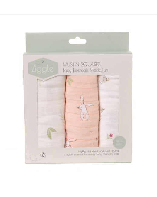 Bunnies Pink Muslin Set