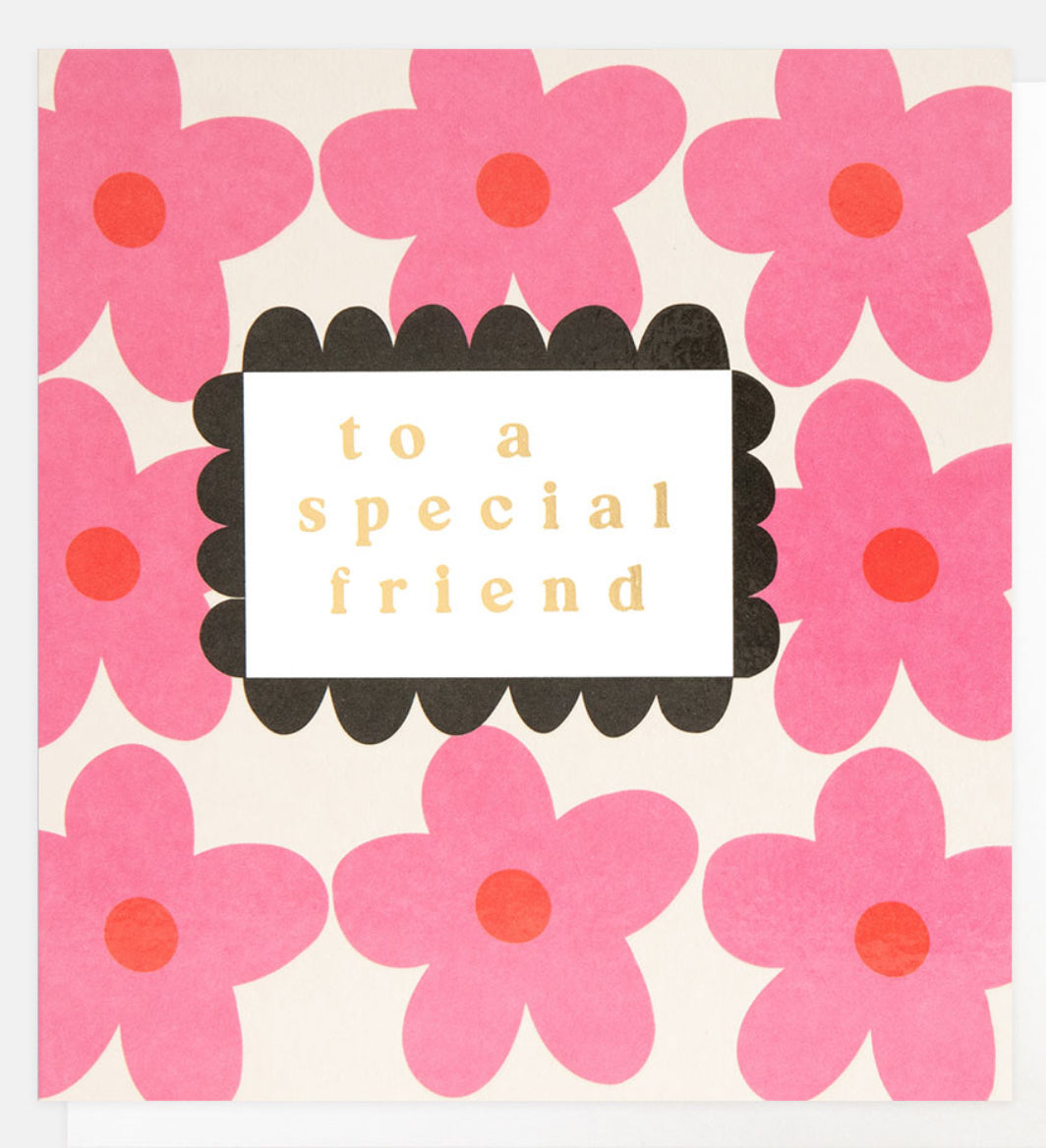 Happy Birthday Special Friend Pink Flower