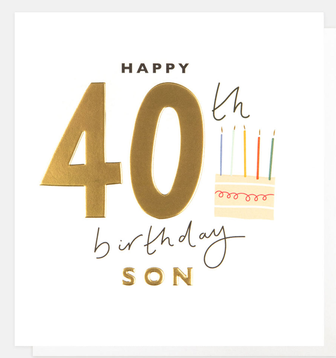 Happy 40th Birthday Son Cake