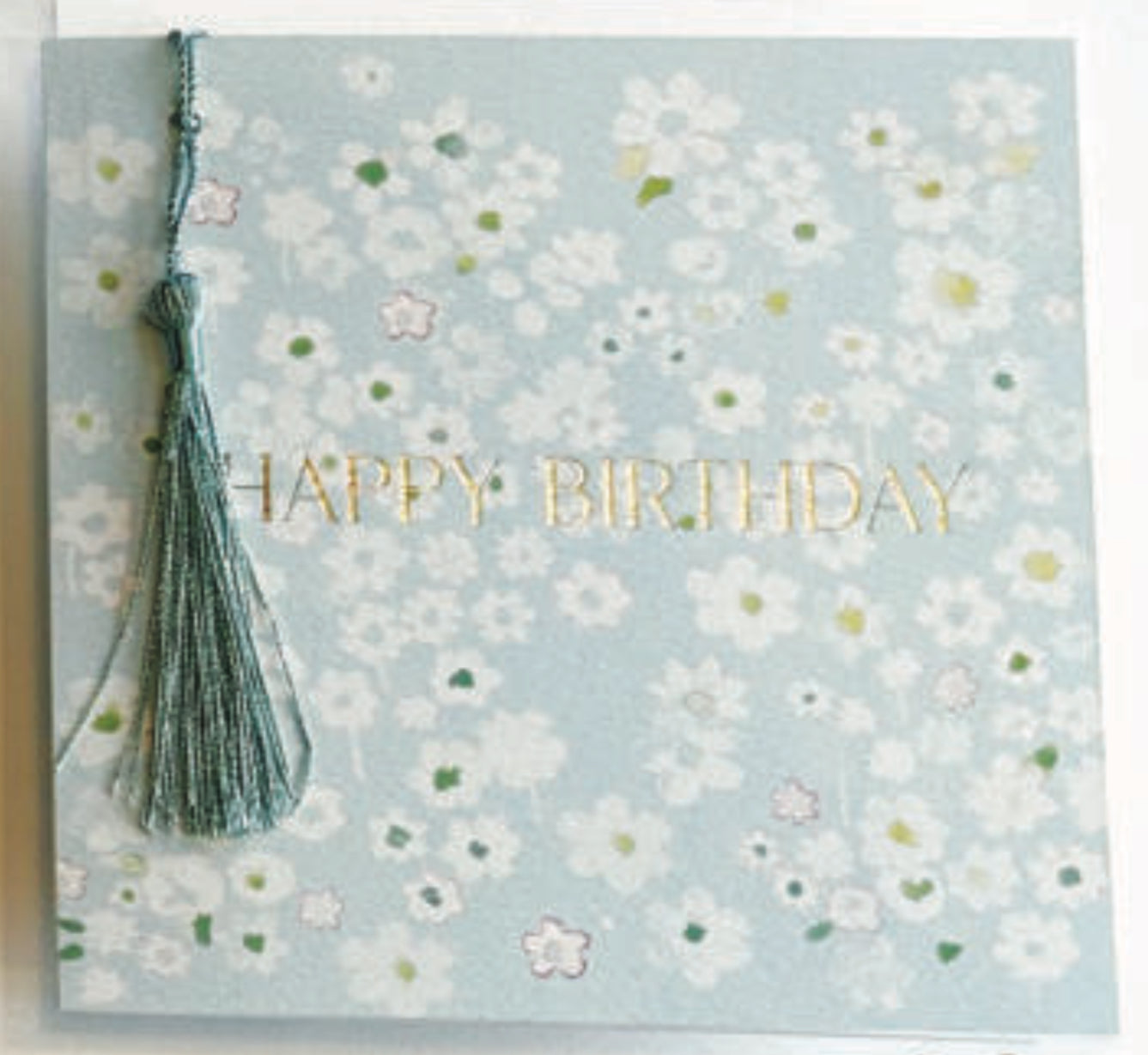 Happy Birthday Blue Floral