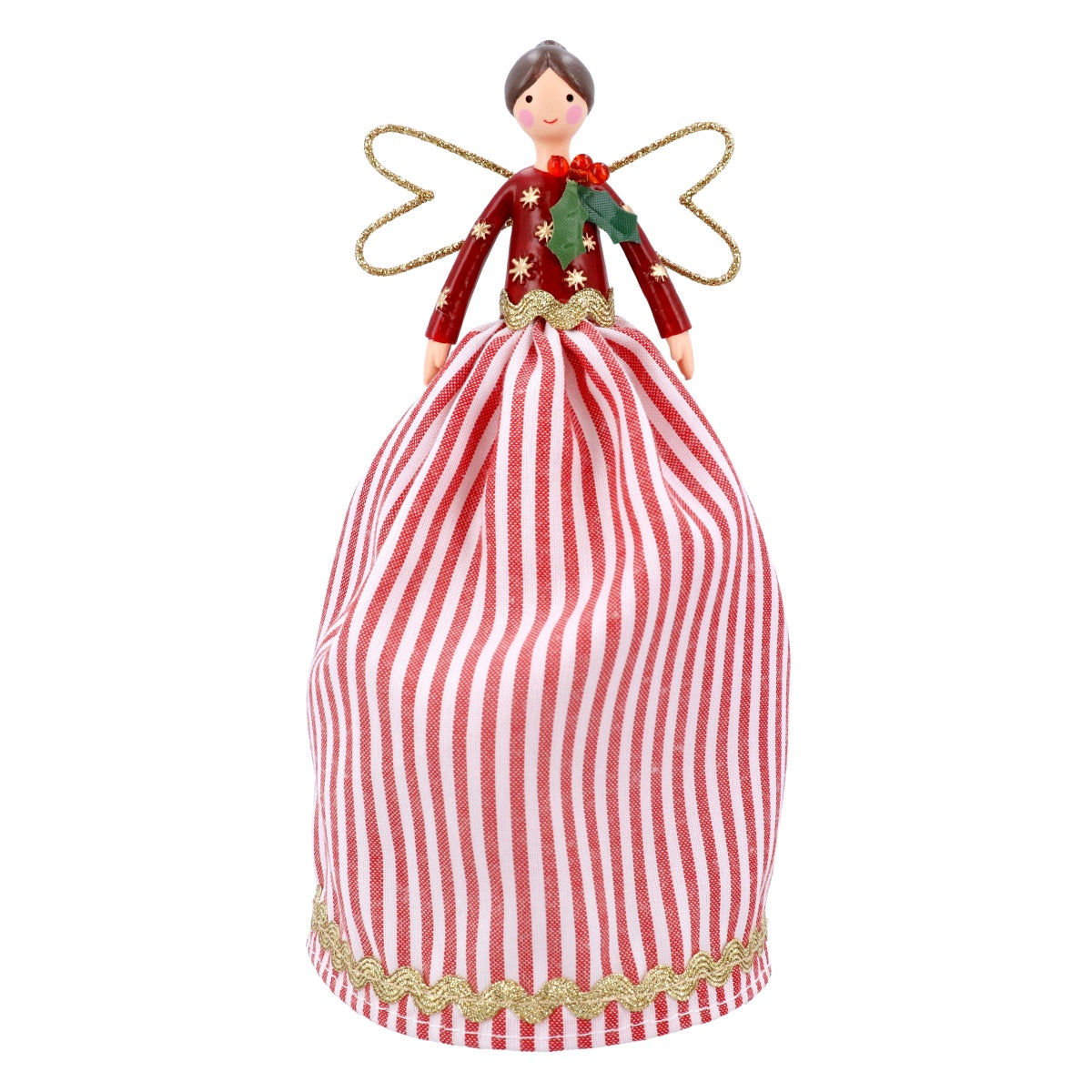 Tree Topper - Red stripe Fairy