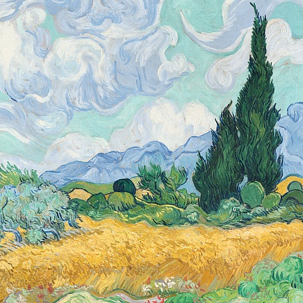 Wheatfield With Cypresses 1889