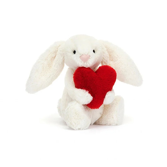 Bashful Bunny Red Love Heart - Little
