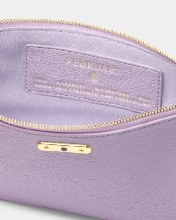 BIRTHSTONE POUCH | FEBRUARY | Lilac