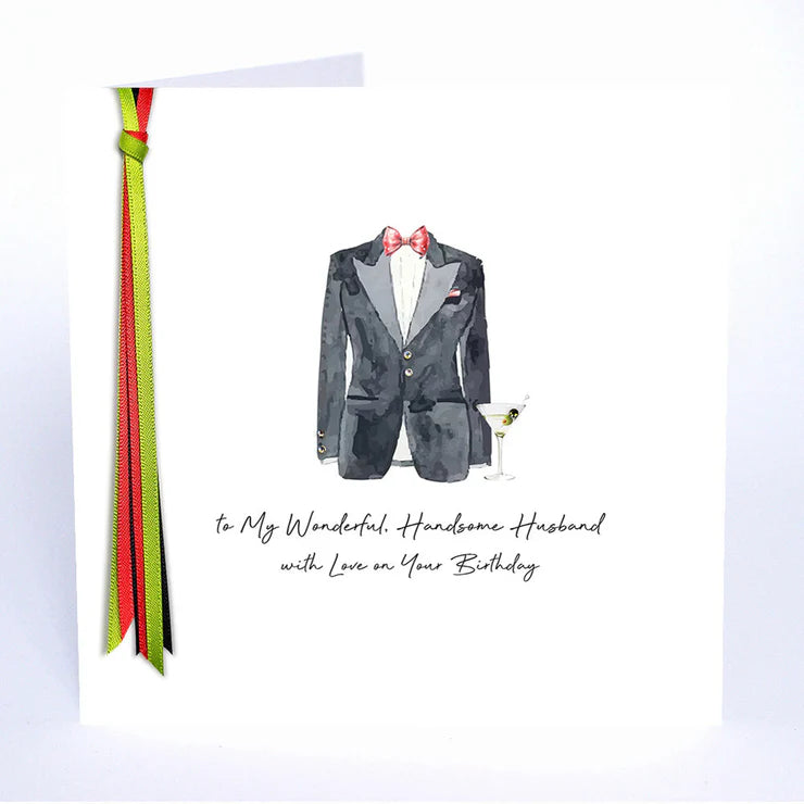 RIBBONS AND ROSE - Happy Birthday Handsome Husband