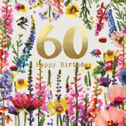 Age 60 Happy Birthday Bee