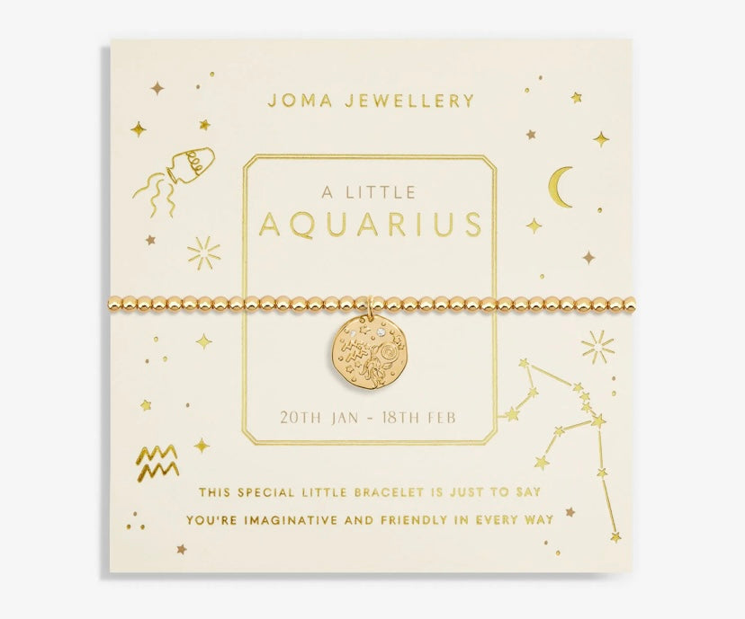 A LITTLE AQUARIUS BRACELET GOLD PLATED