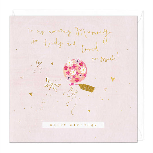 Balloon Mummy Birthday card