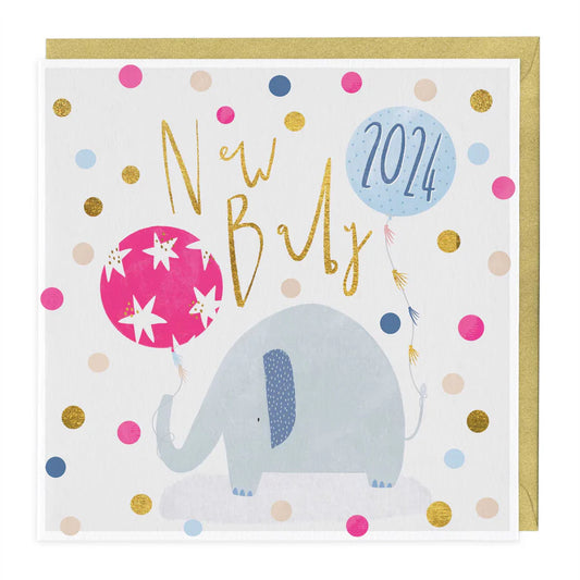 2024 New Baby Elephant Card