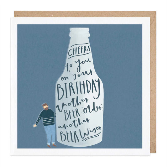 Beerbottle Birthday card