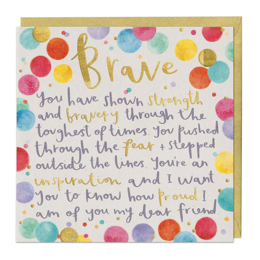 Brave Special Words Card