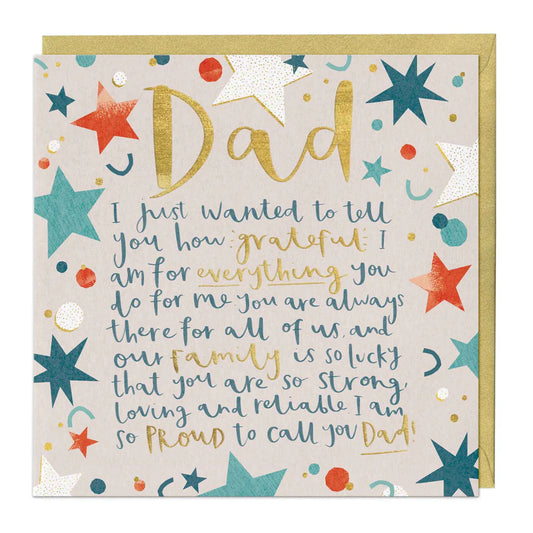Dad Special Words Card