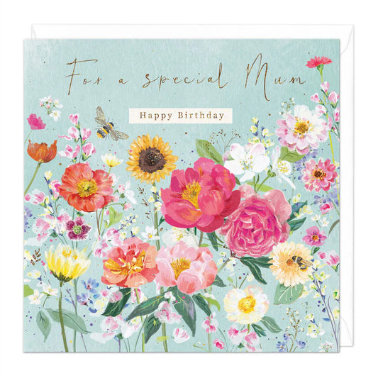 Floral Mum Birthday Card
