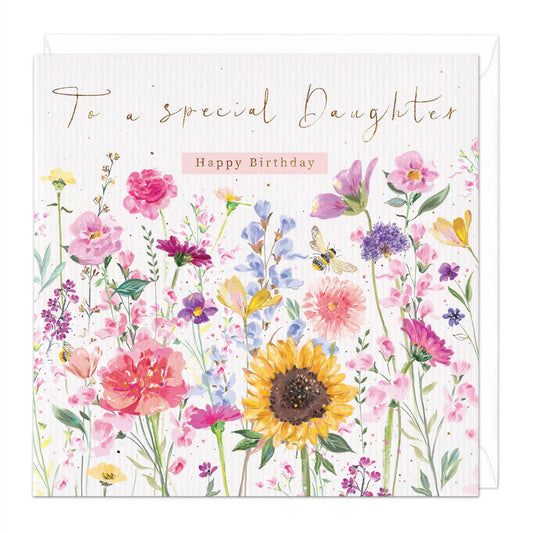 Floral Daughter Birthday Card