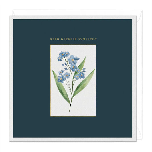 Forget me not Sympathy card